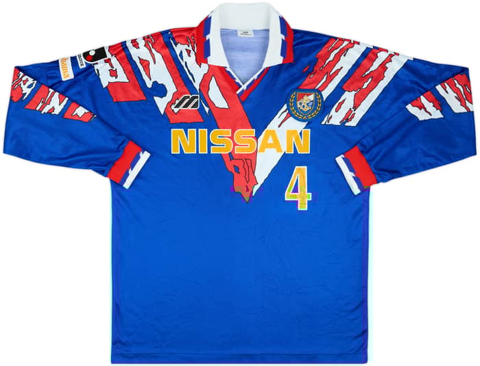 1993 Yokohama Marinos Match Issue Home L/S Shirt #4