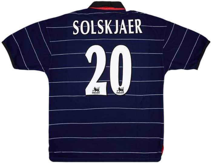 1999-00 Manchester United Away Shirt Solskjaer #20 - 9/10 - (L)