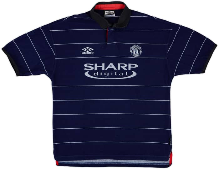 1999-00 Manchester United Away Shirt Solskjaer #20 - 9/10 - (L)