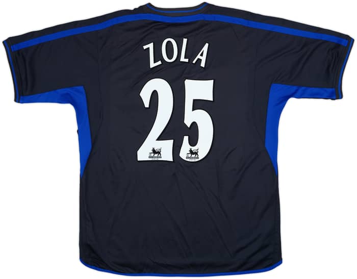 2002-04 Chelsea Away Shirt Zola #25 - 8/10 - (XL)