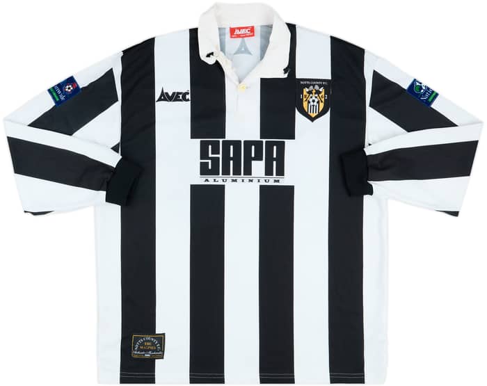 1997-99 Notts County Match Issue Home L/S Shirt #14