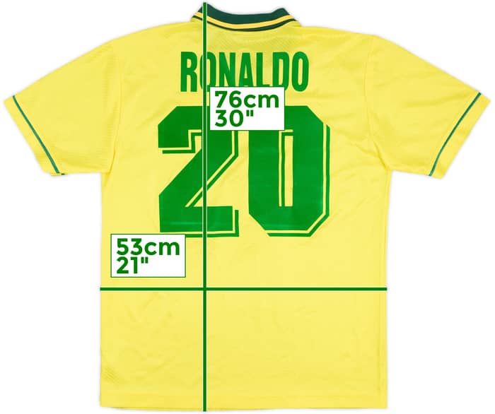 1994 Brazil Home Shirt Ronaldo #20 - 7/10 - (M)