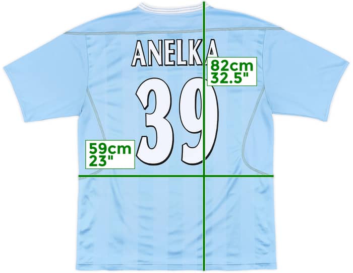 2003-04 Manchester City Home Shirt Anelka #39 - 7/10 - (XL)