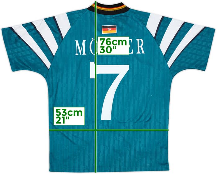 1996-98 Germany Away Shirt Moller #7 - 7/10 - (M)