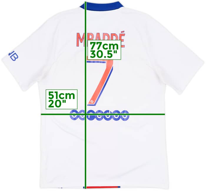 2020-21 Paris Saint-Germain Away Shirt Mbappe #7 - 6/10 - (M)