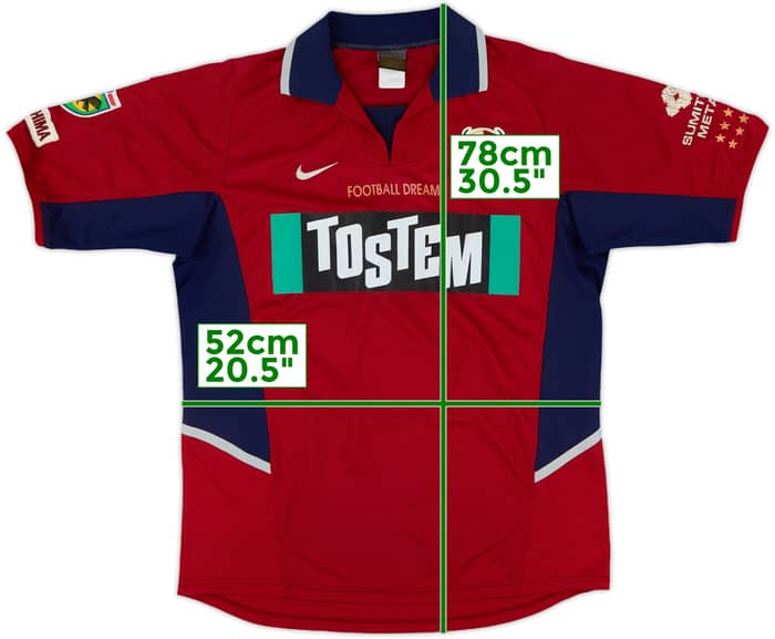 2002-03 Kashima Antlers Home Shirt - 8/10 - (L)