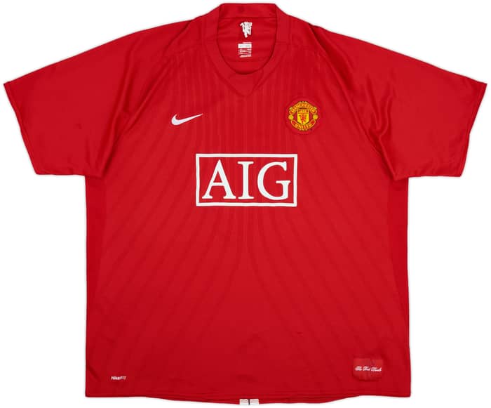 2007-09 Manchester United Home Shirt Hargreaves #4 - 5/10 - (3XL)