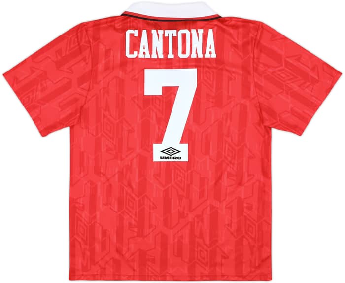 1992-94 Manchester United Home Shirt Cantona #7 - 10/10 - (L)