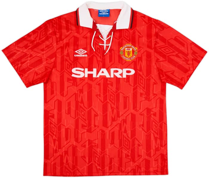 1992-94 Manchester United Home Shirt Cantona #7 - 10/10 - (L)