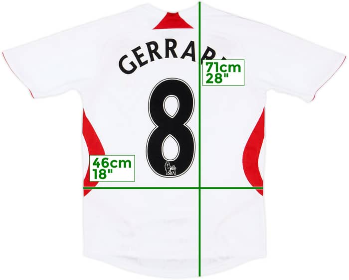 2007-08 Liverpool Away Shirt Gerrard #8 - 8/10 - (Women's M)