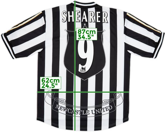 1997-99 Newcastle Home Shirt Shearer #9 - 10/10 - (XL)
