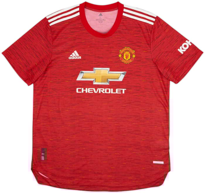 2020-21 Manchester United Authentic Home Shirt B.Fernandes #18 - 9/10 - (XL)