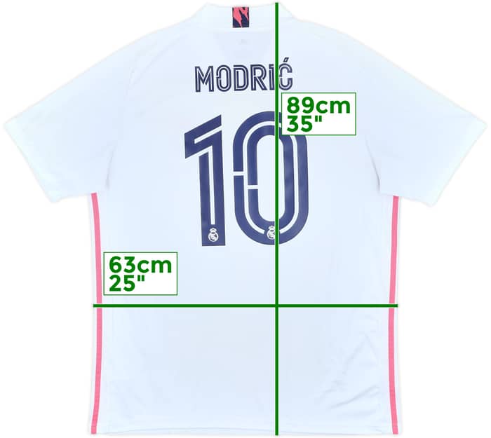 2020-21 Real Madrid Home Shirt Modric #10 - 7/10 - (XL)