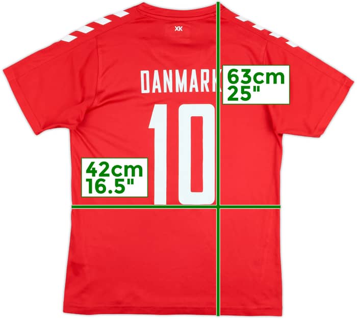 2016-17 Denmark Hummel Training Shirt Danmark #10 - 8/10 - (XL.Boys)