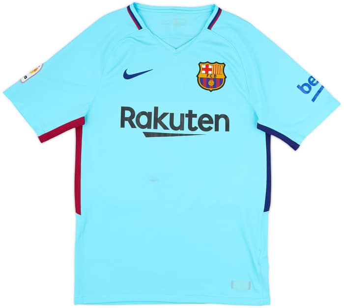 2017-18 Barcelona Away Shirt Suarez #9 - 8/10 - (S)