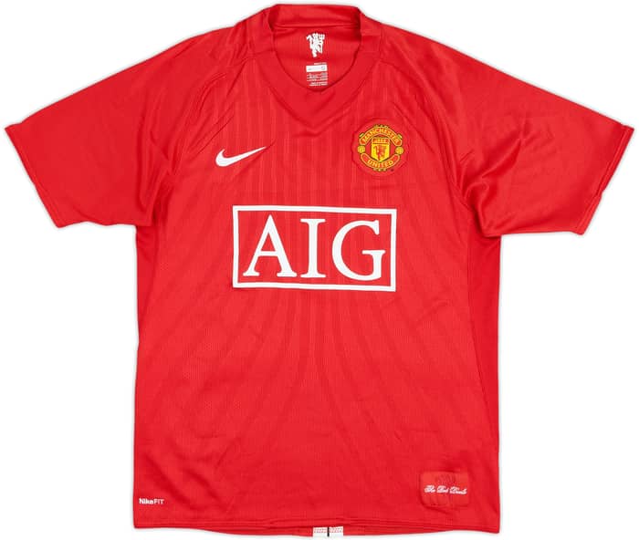 2007-09 Manchester United Home Shirt Ronaldo #7 - 9/10 - (S)