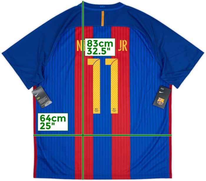 2016-17 Barcelona Home Shirt Neymar Jr #11 (XXL)