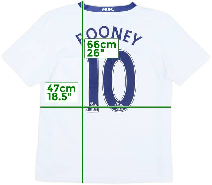 2008-10 Manchester United Away Shirt Rooney #10 - 5/10 - (XL.Boys)