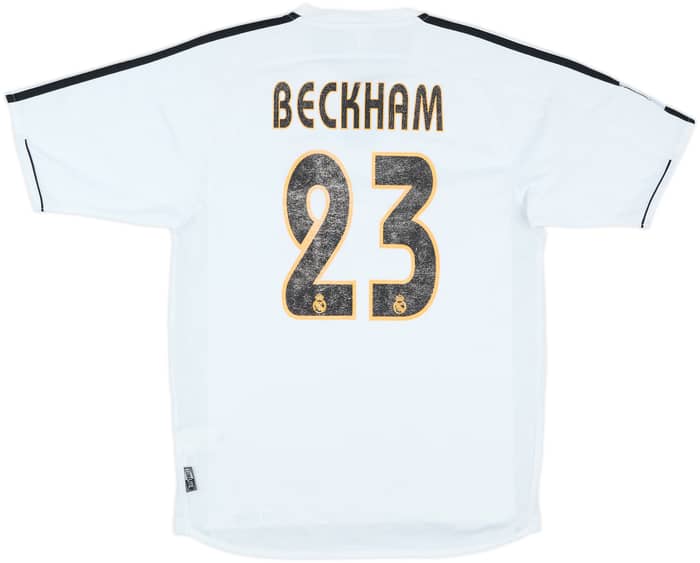 2003-04 Real Madrid Home Shirt Beckham #23 - 5/10 - (S)