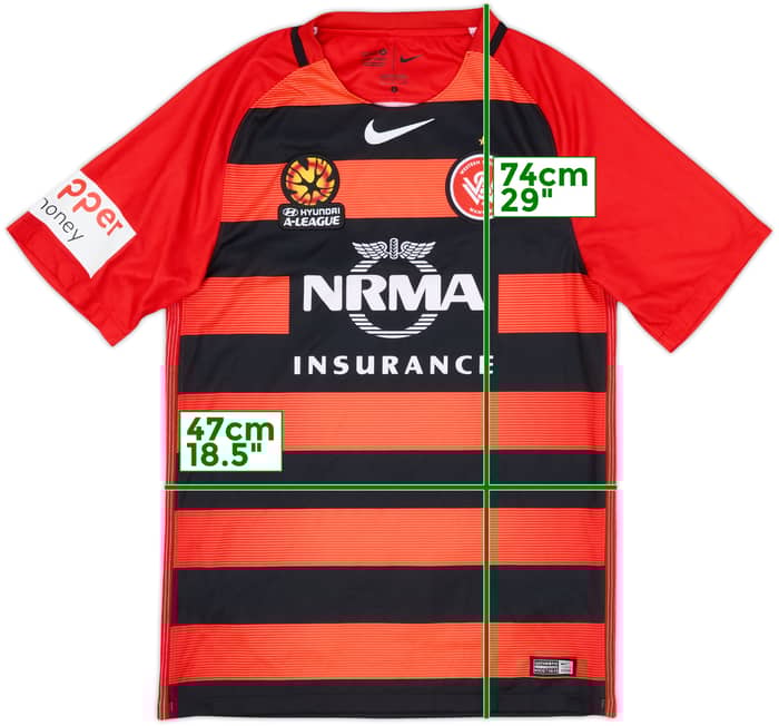 2016-17 Western Sydney Wanderers Home Shirt - 9/10 - (S)