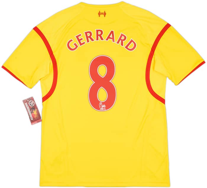 2014-15 Liverpool Away Shirt Gerrard #8 (M)
