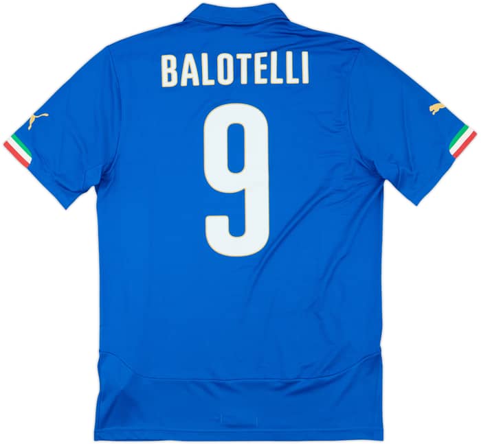 2014-15 Italy Home Shirt Balotelli #9 - 10/10 - (M)