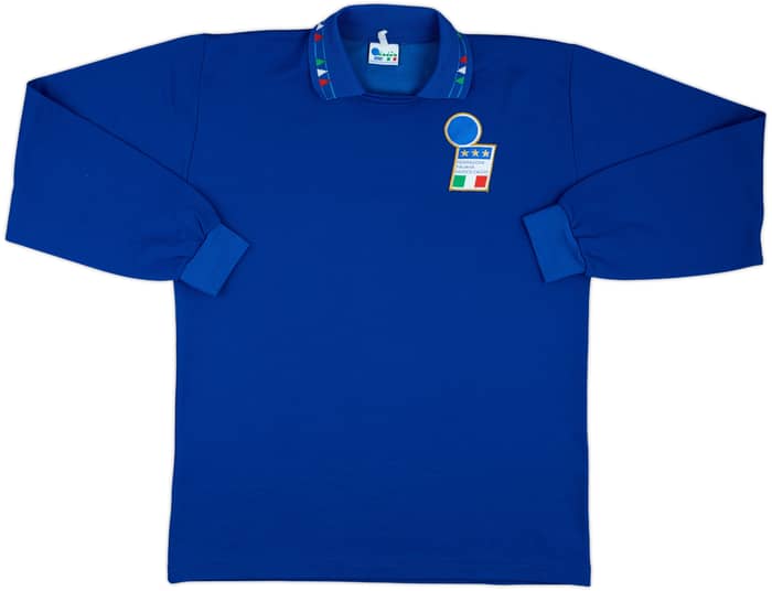 1991 Italy Match Issue Home L/S Shirt #16