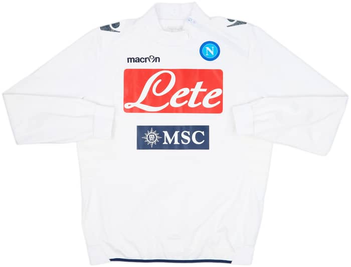 2013-14 Napoli Macron 1/4 Zip Drill Top - 5/10 - (XL)