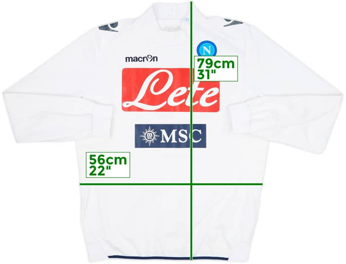 2013-14 Napoli Macron 1/4 Zip Drill Top - 5/10 - (XL)