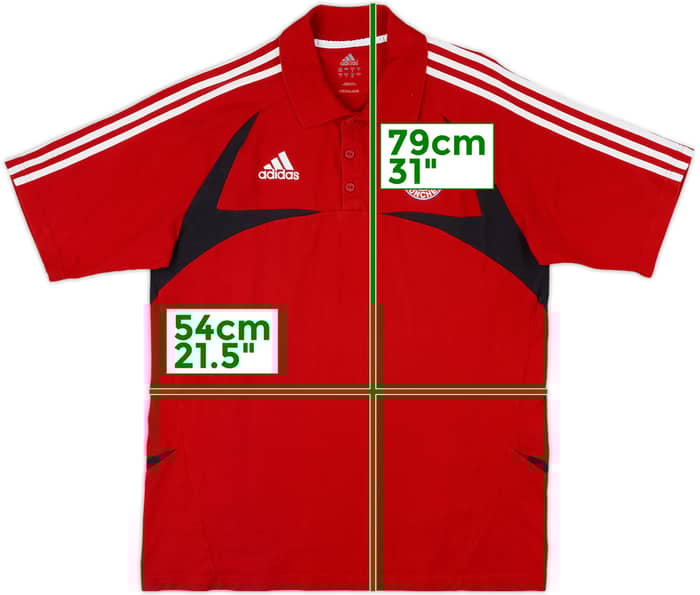 2007-08 Bayern Munich adidas Polo Shirt - 8/10 - (L)
