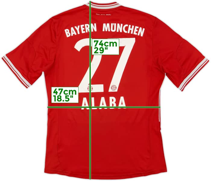 2013-14 Bayern Munich Home Shirt Alaba #27 - 4/10 - (M)