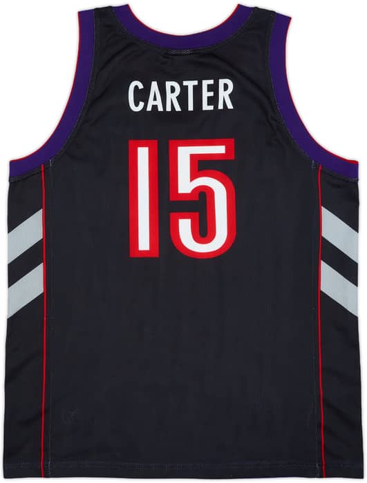 1999-03 Toronto Raptors Carter #15 Champion Away Jersey - 8/10 - (M)