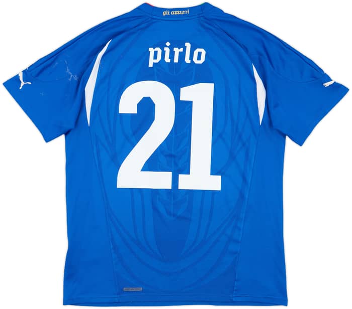 2010-12 Italy Home Shirt Pirlo #21 - 6/10 - (M)