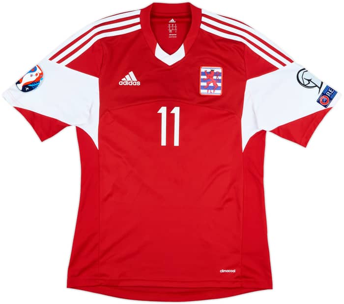 2014-16 Luxembourg Match Issue European Championship Qualifiers Home Shirt Bensi #11