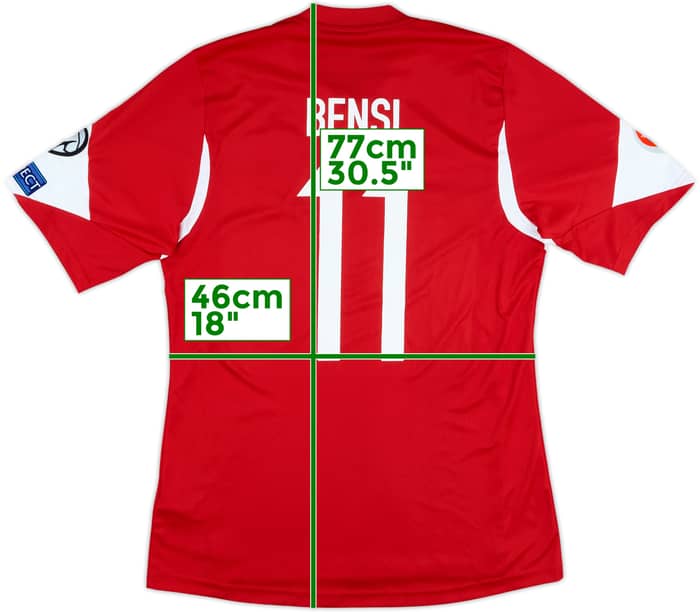 2014-16 Luxembourg Match Issue European Championship Qualifiers Home Shirt Bensi #11