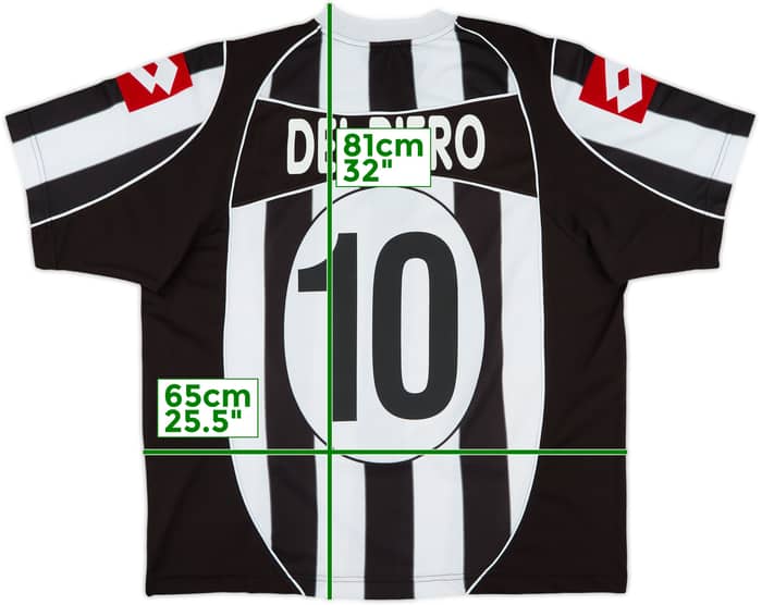 2002-03 Juventus Home Shirt Del Piero #10 - 8/10 - (XXL)