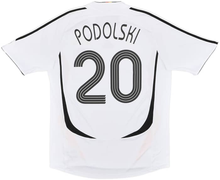 2005-07 Germany Home Shirt Podolski #20 - 8/10 - (L)