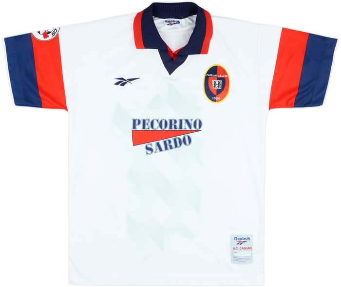 1997-98 Cagliari Away Shirt De Patre #28 - 7/10 - (L)