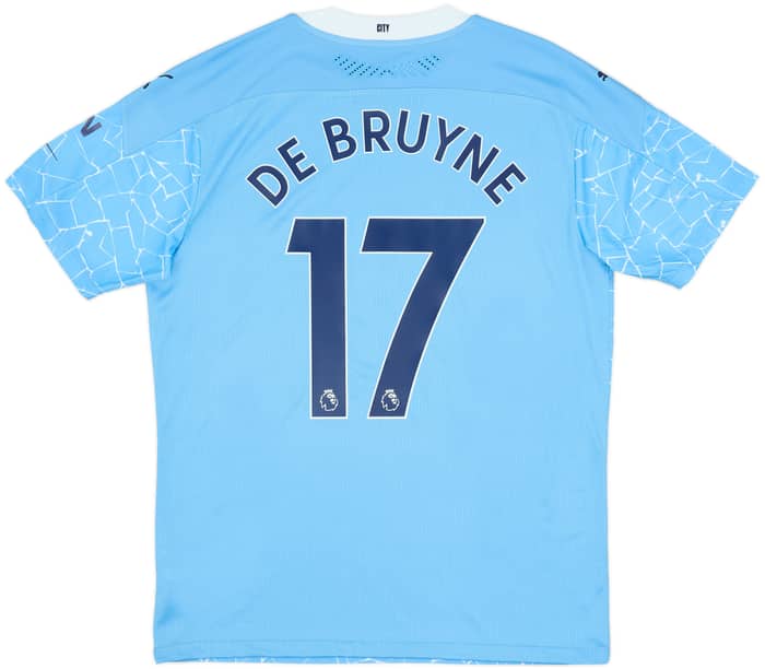 2020-21 Manchester City Authentic Home Shirt De Bruyne #17 (L)