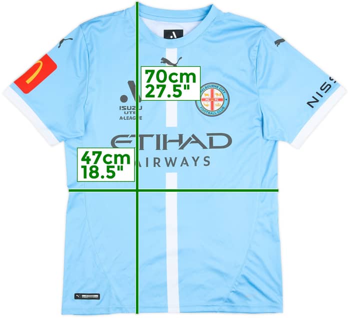 2024-25 Melbourne City Home Shirt - 10/10 - (M)