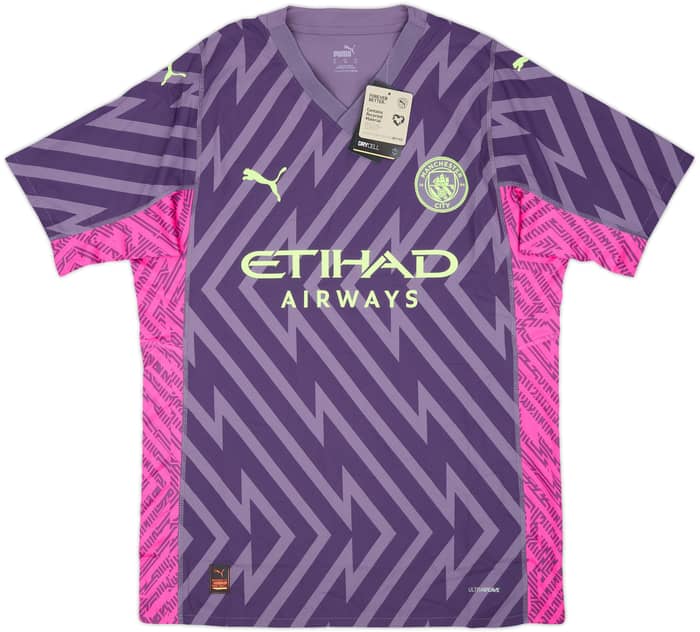 2023-24 Manchester City Player Issue GK S/S Shirt (XL)