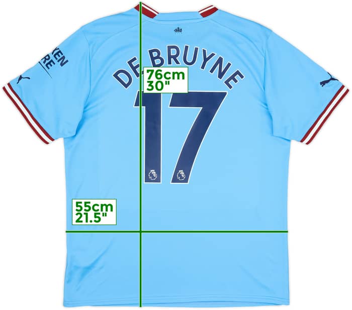 2022-23 Manchester City Home Shirt De Bruyne #17 (L)