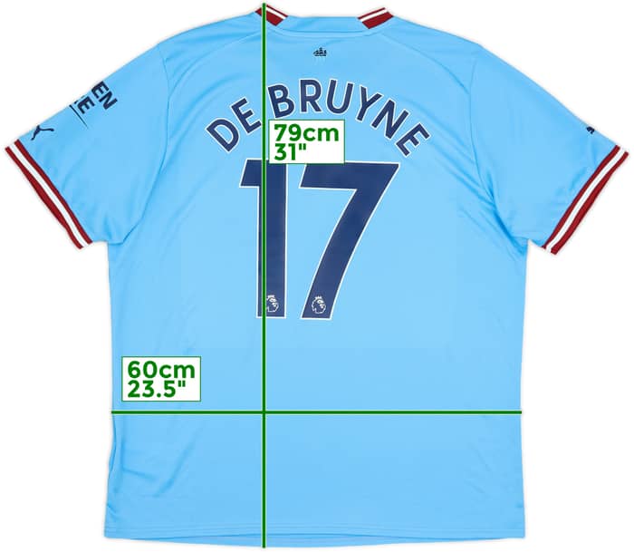 2022-23 Manchester City Home Shirt De Bruyne #17 (XL)