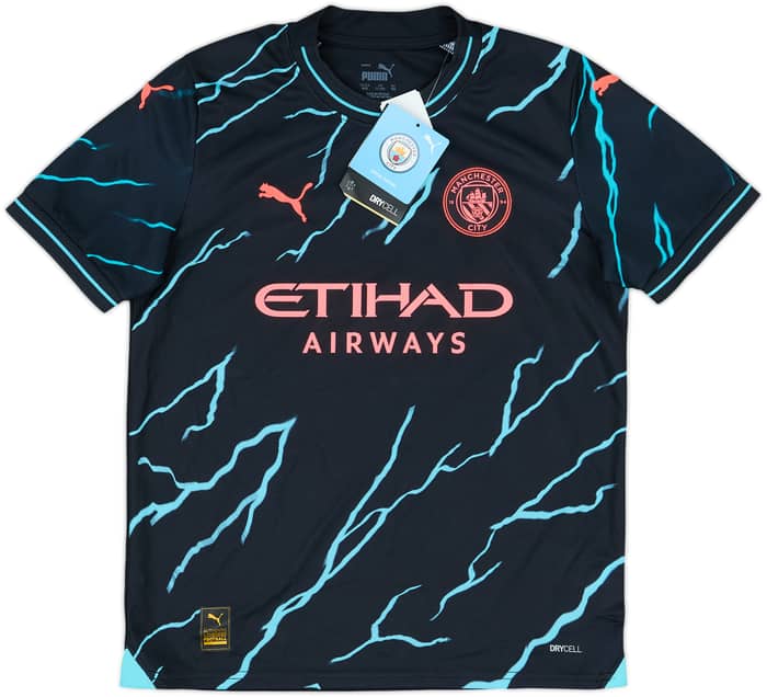 Camiseta de la tercera equipación del Manchester City 2023-24 (11-12 Años)