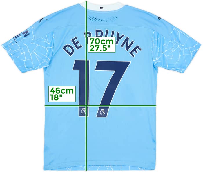 2020-21 Manchester City Authentic Home Shirt De Bruyne #17 (S)