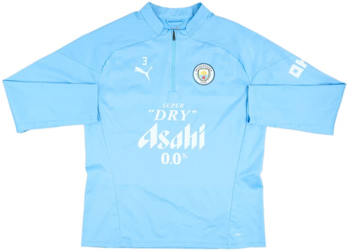 2023-24 Manchester City Player Issue 1/4 Zip Rain Top #3 (Dias) - 8/10 - (L)