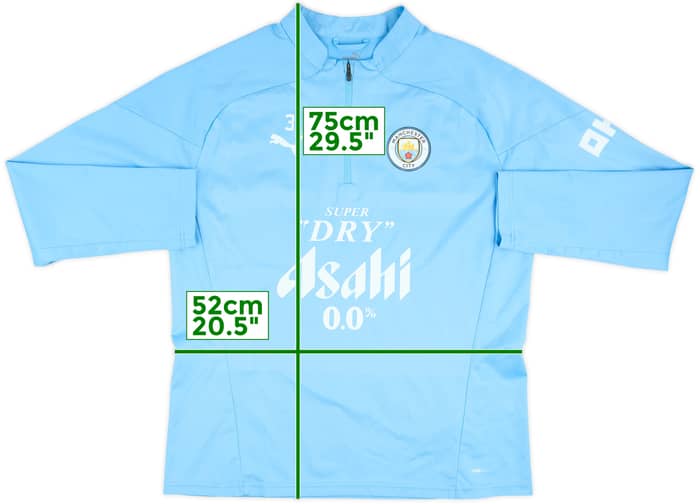 2023-24 Manchester City Player Issue 1/4 Zip Rain Top #3 (Dias) - 8/10 - (L)