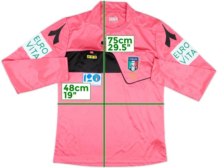 2018-19 Italy Diadora Referee L/S Shirt - 9/10 - (S)