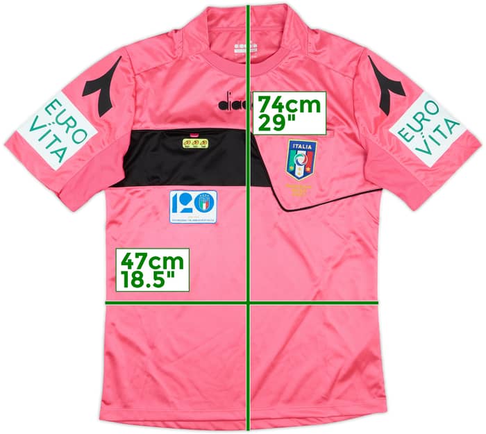 2018-19 Italy Diadora Referee Shirt - 9/10 - (S)