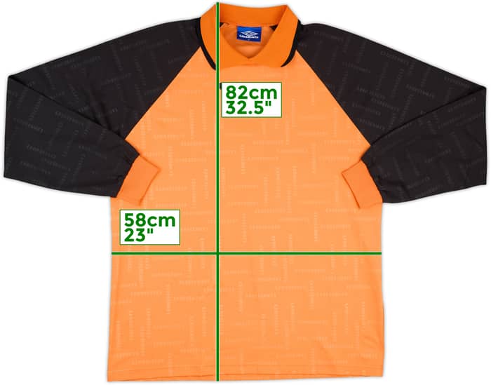 1990s Umbro Template L/S Shirt #7 - 10/10 - (XL)